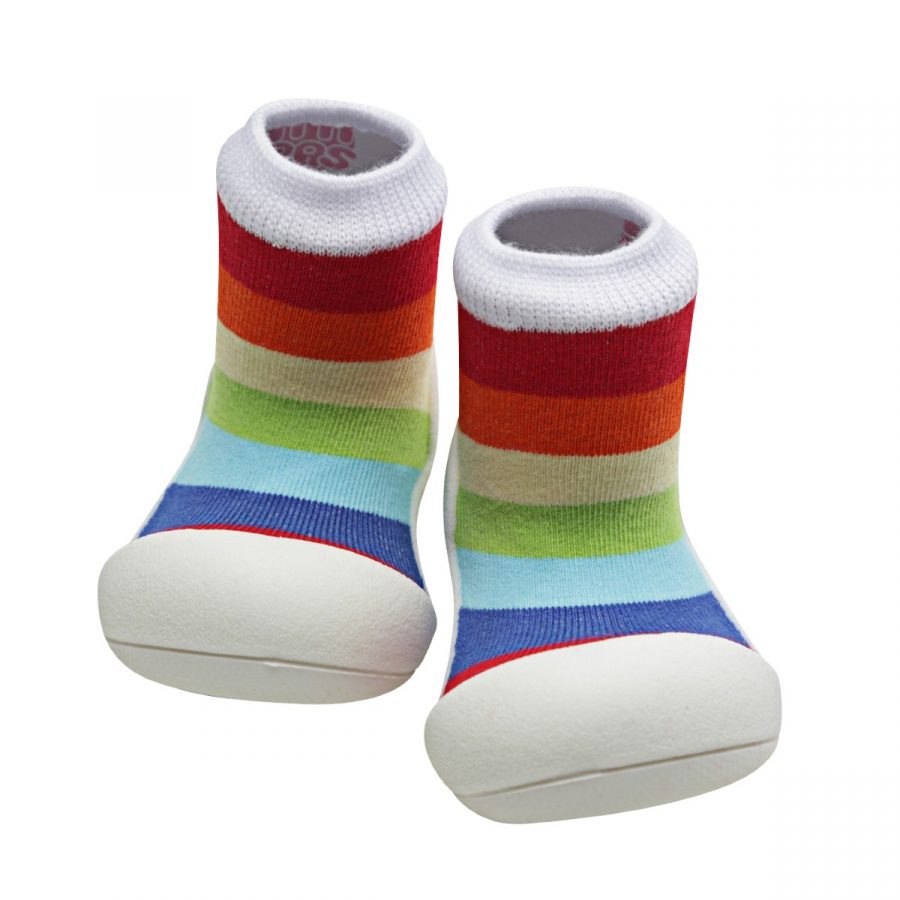 Attipas Rainbow Barefoot İlk Adım Ayakkabısı (Beyaz) AR03B