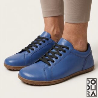 Dodura Barefoot Ayakkabı - Premium Deri (Mavi-Natürel) DDRMN01