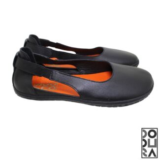 Dodura Barefoot Babet - Premium Deri (Siyah-Siyah) DDRBSS01
