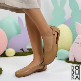 Dodura Barefoot Babet - Premium Deri (Taba-Natürel) DDRBTN01