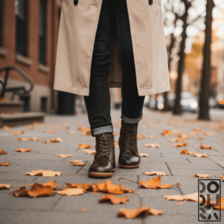 Dodura Barefoot Bot - Premium Deri (Koyu Kahve-Natürel) DDRBOTKN01