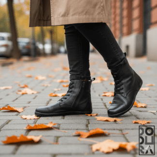 Dodura Barefoot Bot - Premium Deri (Siyah-Siyah) DDRBOTSS01